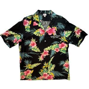 Donald J. Trump 50th Birthday Gala 1996 Taj Mahal Hawaiiain Shirt XL Scorpio USA